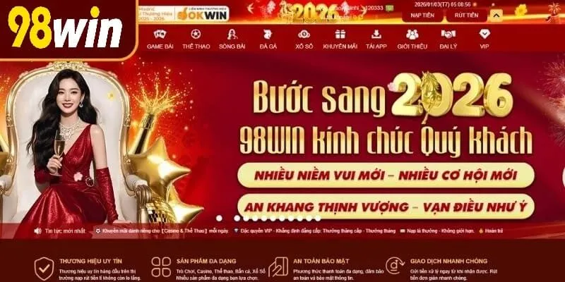 Hướng dẫn khắc phục lỗi không thể đăng nhập 98WIN